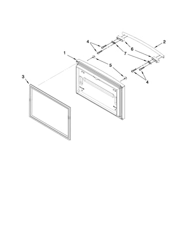 Freezer door parts