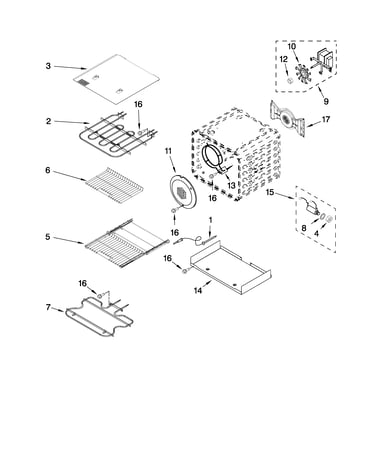 Internal oven parts