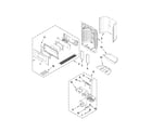 Maytag MFX2571XEW0 dispenser front parts diagram