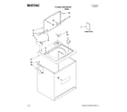 Maytag MVWC5ESXW0 top and cabinet parts diagram