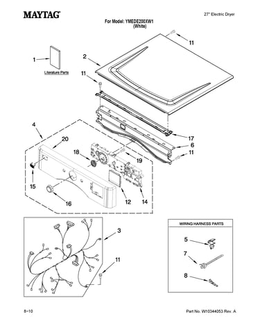 Top and console parts