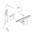 Upper wash and rinse parts