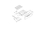 KitchenAid KERS205TWH5 drawer and rack parts diagram