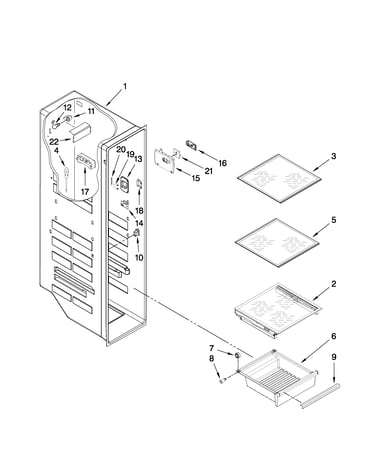 Freezer liner parts