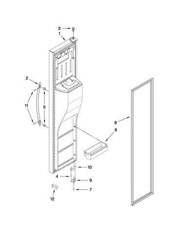 Freezer door parts