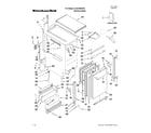 KitchenAid KUIO18NNVS3 cabinet liner and door parts diagram