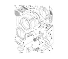 Whirlpool WED9050XW1 bulkhead parts diagram