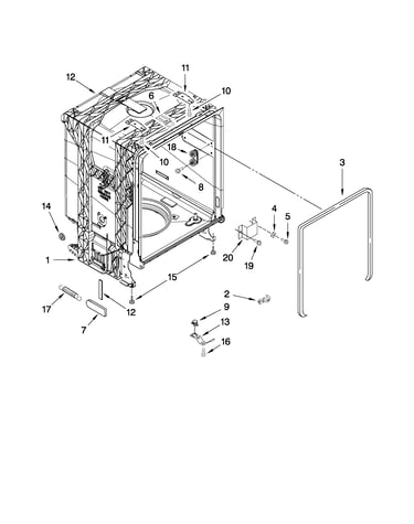 Tub and frame parts
