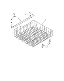 Upper rack and track parts