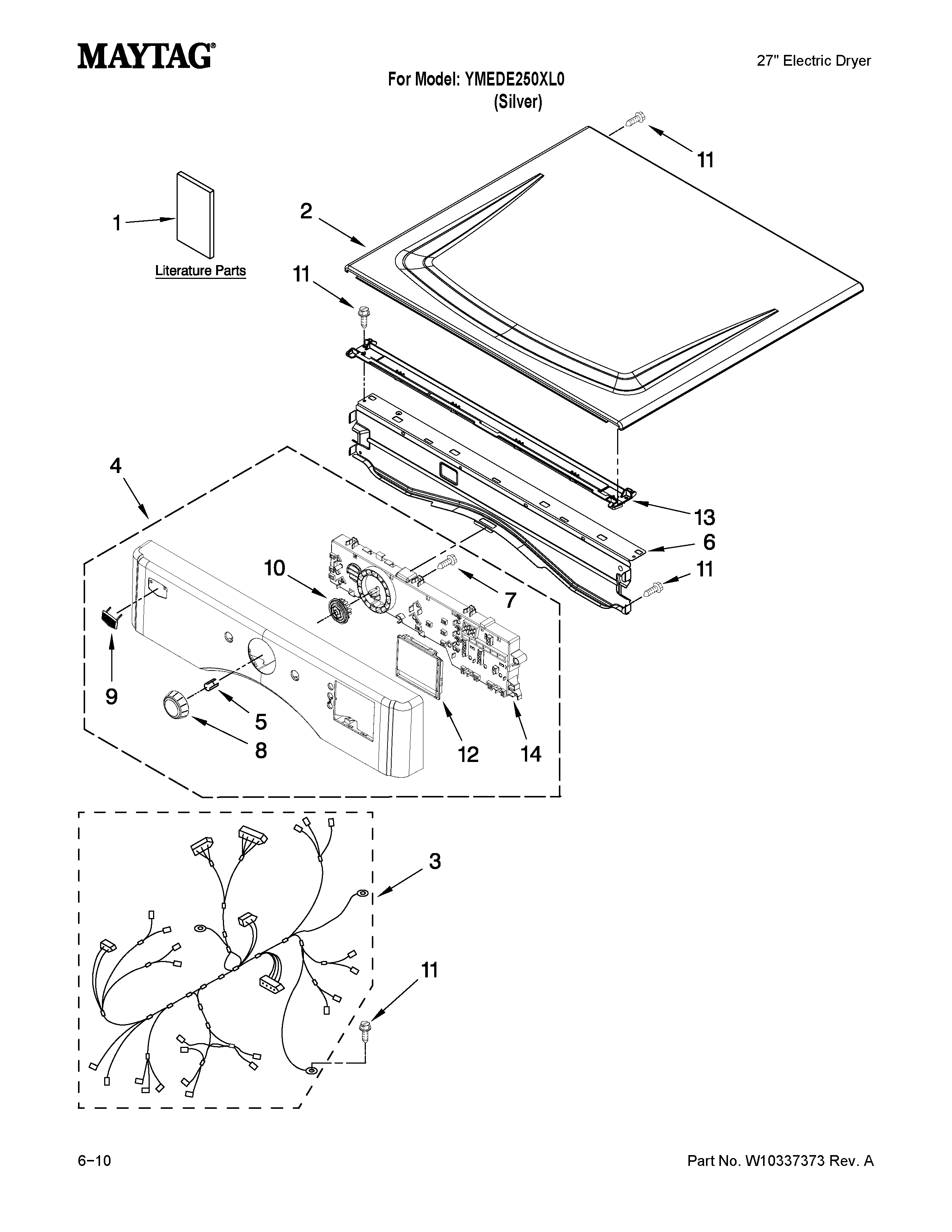 Top and console parts