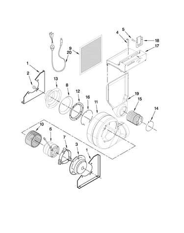 Blower assembly parts