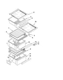 Refrigerator shelf parts