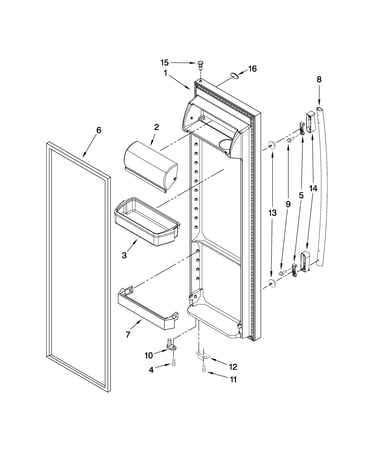 Refrigerator door parts