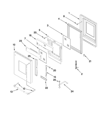 18" oven door parts