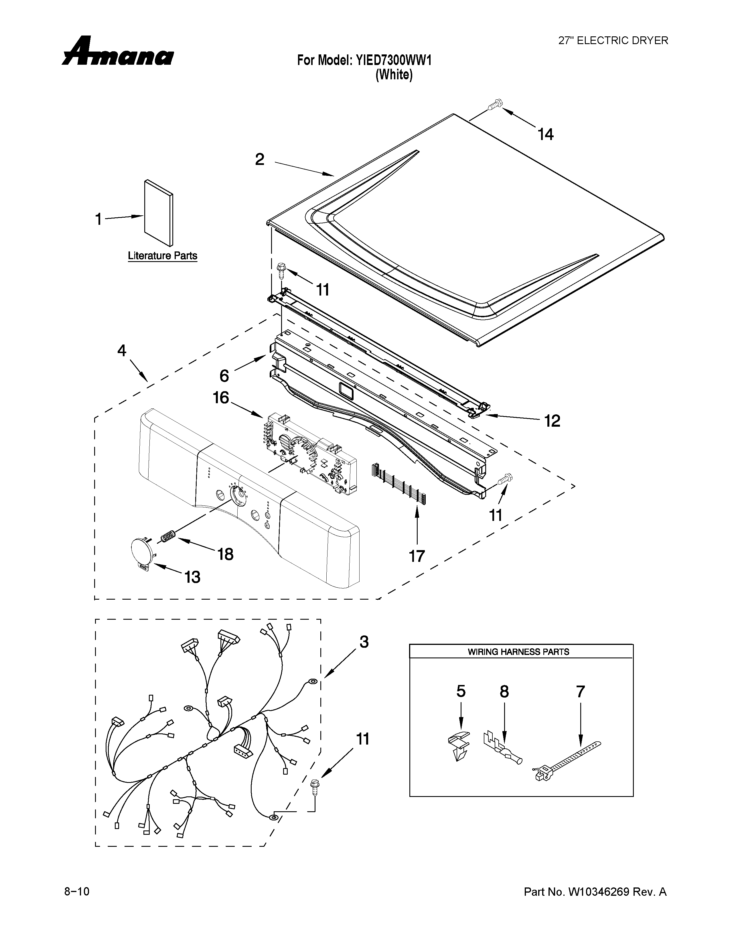 Top and console parts