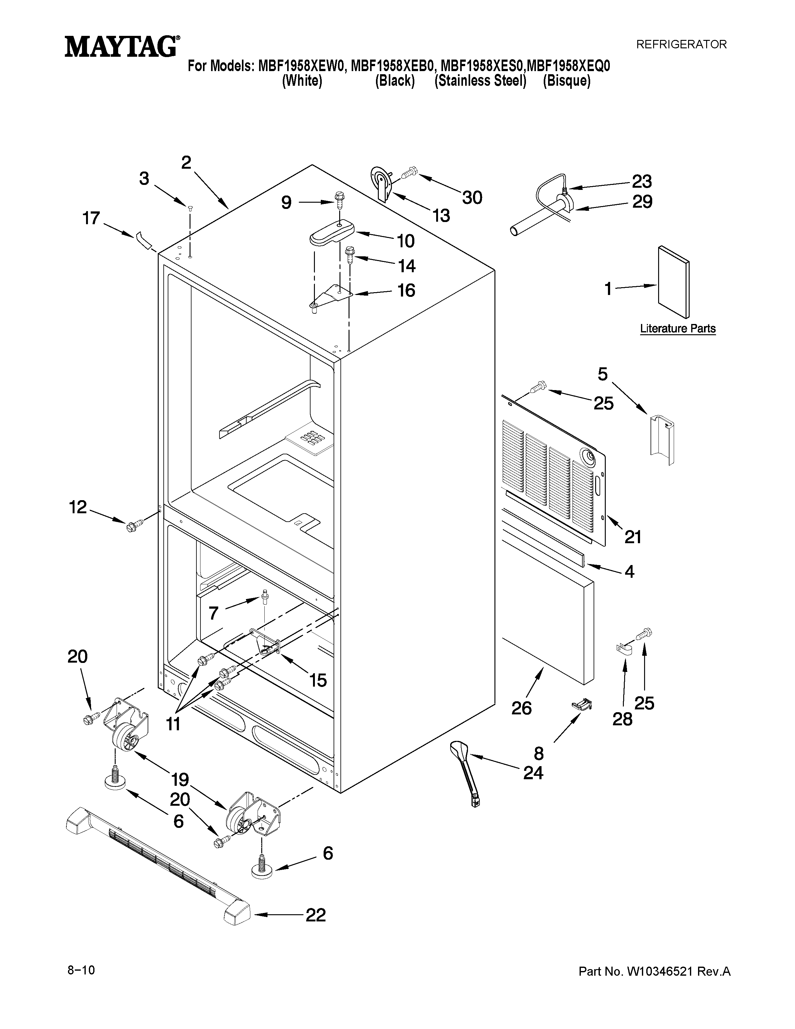 Cabinet parts