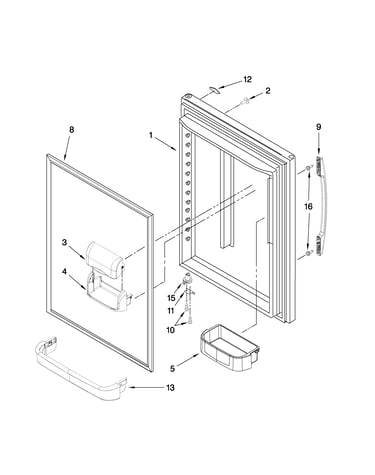 Refrigerator door parts