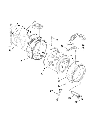Tub and basket parts