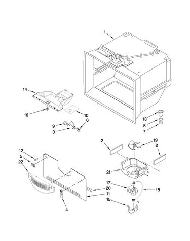 Freezer liner parts
