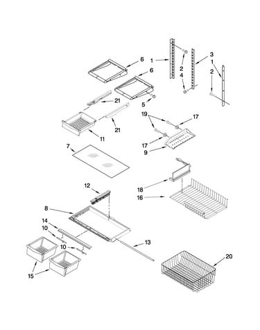 Shelf parts