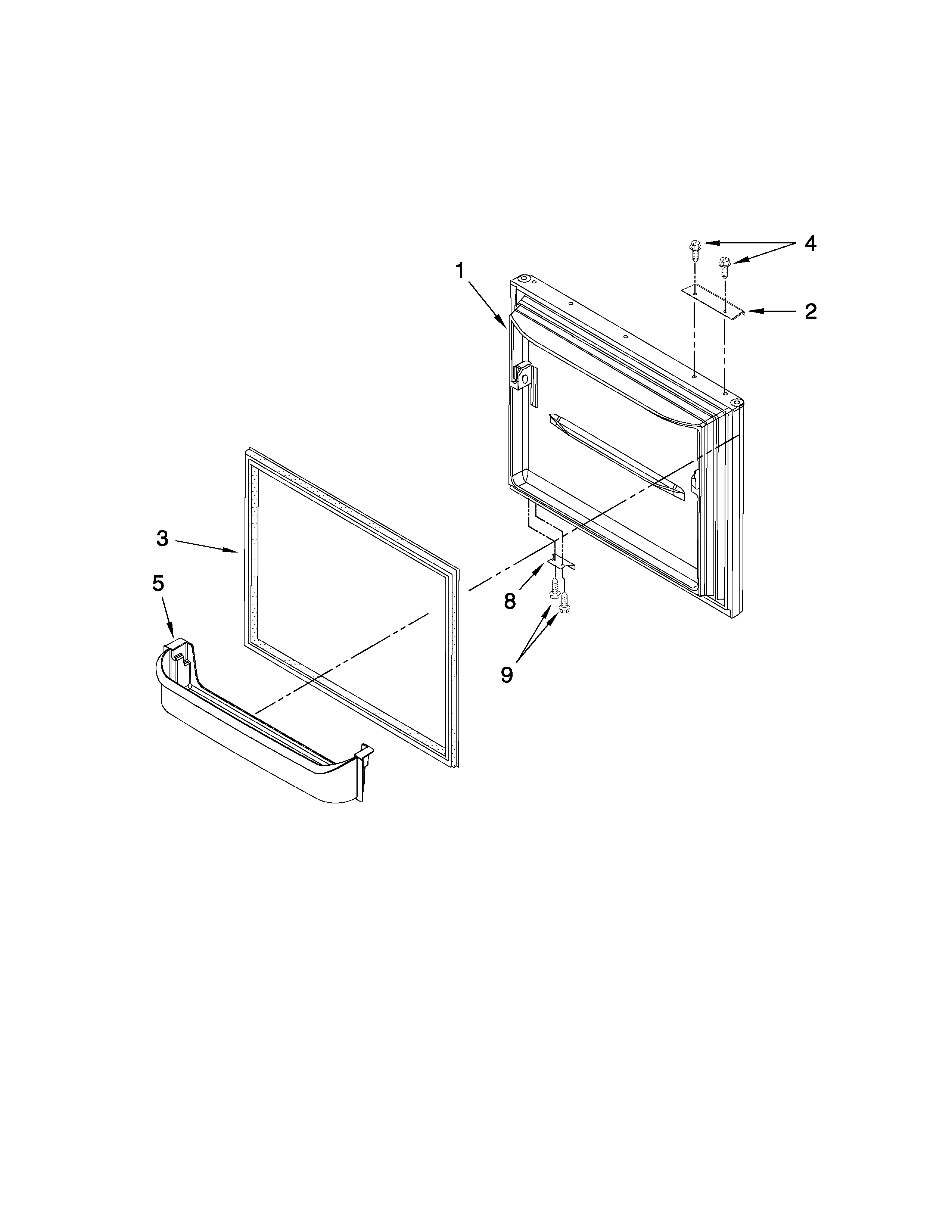 Freezer door parts