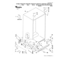 Whirlpool GC5SHAXVT01 cabinet parts diagram