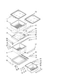 Refrigerator shelf parts