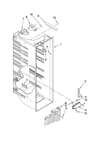 Refrigerator liner parts
