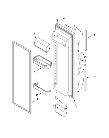 Refrigerator door parts