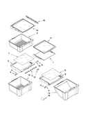 Refrigerator shelf parts