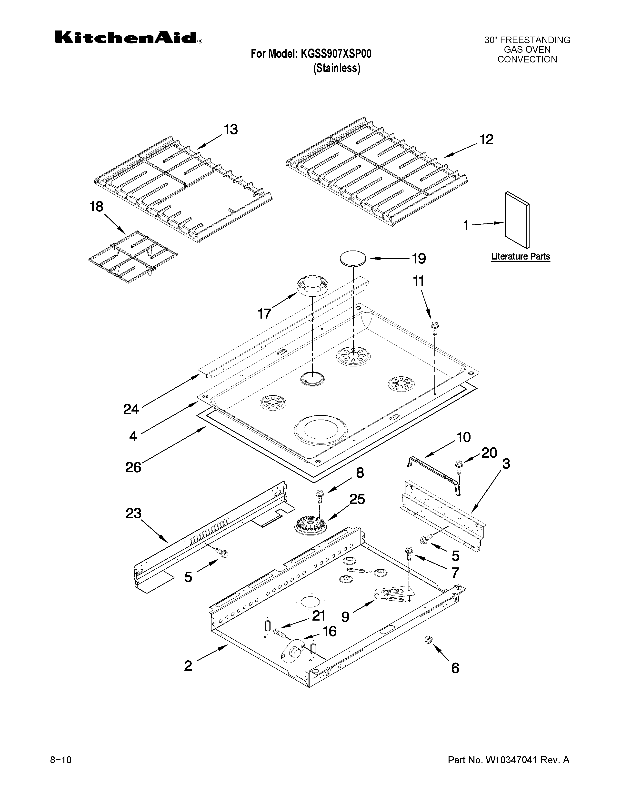 Cooktop parts