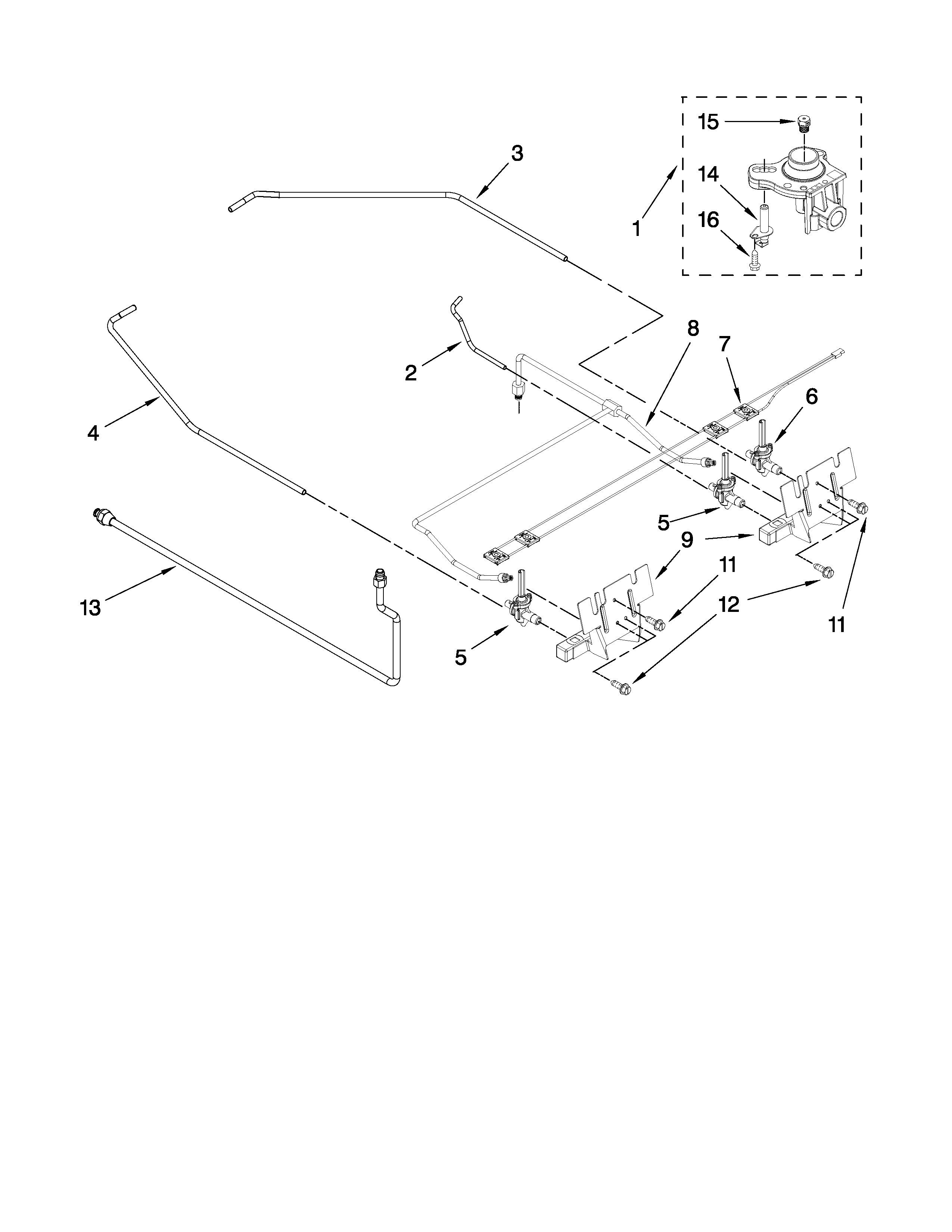 Cooktop burner parts