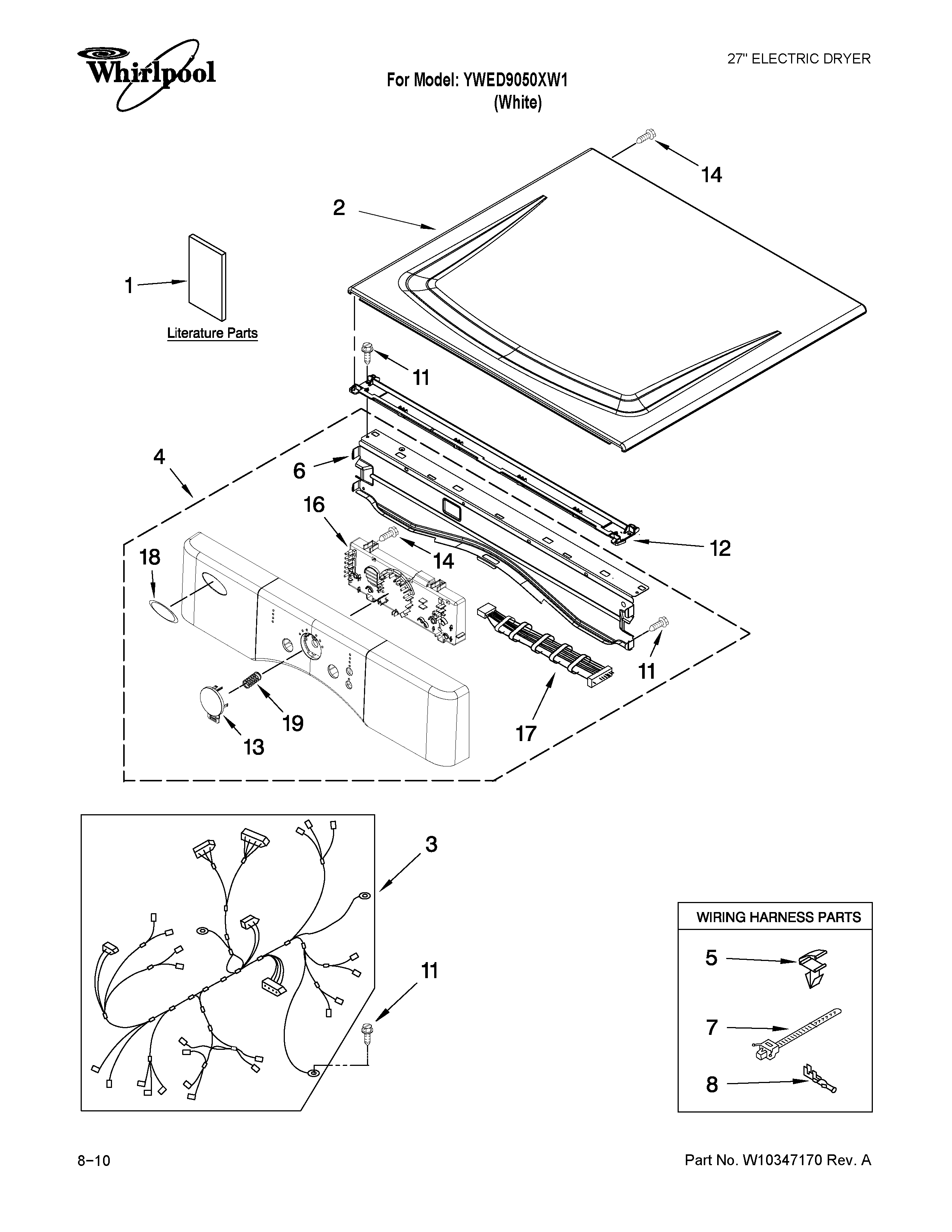 Top and console parts