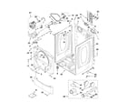 Whirlpool YWED9050XW1 cabinet parts diagram