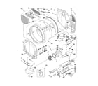 Whirlpool YWED9050XW1 bulkhead parts diagram