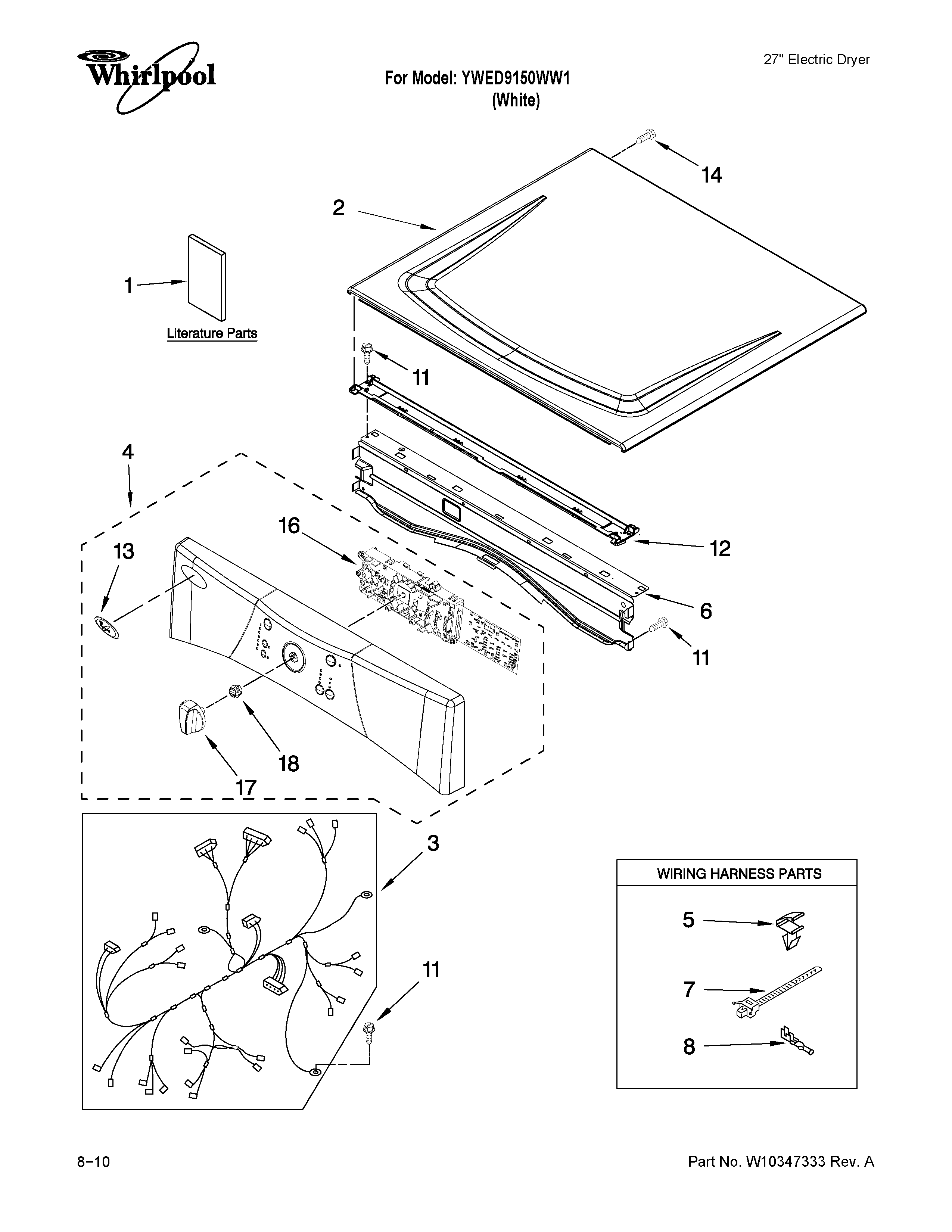 Top and console parts