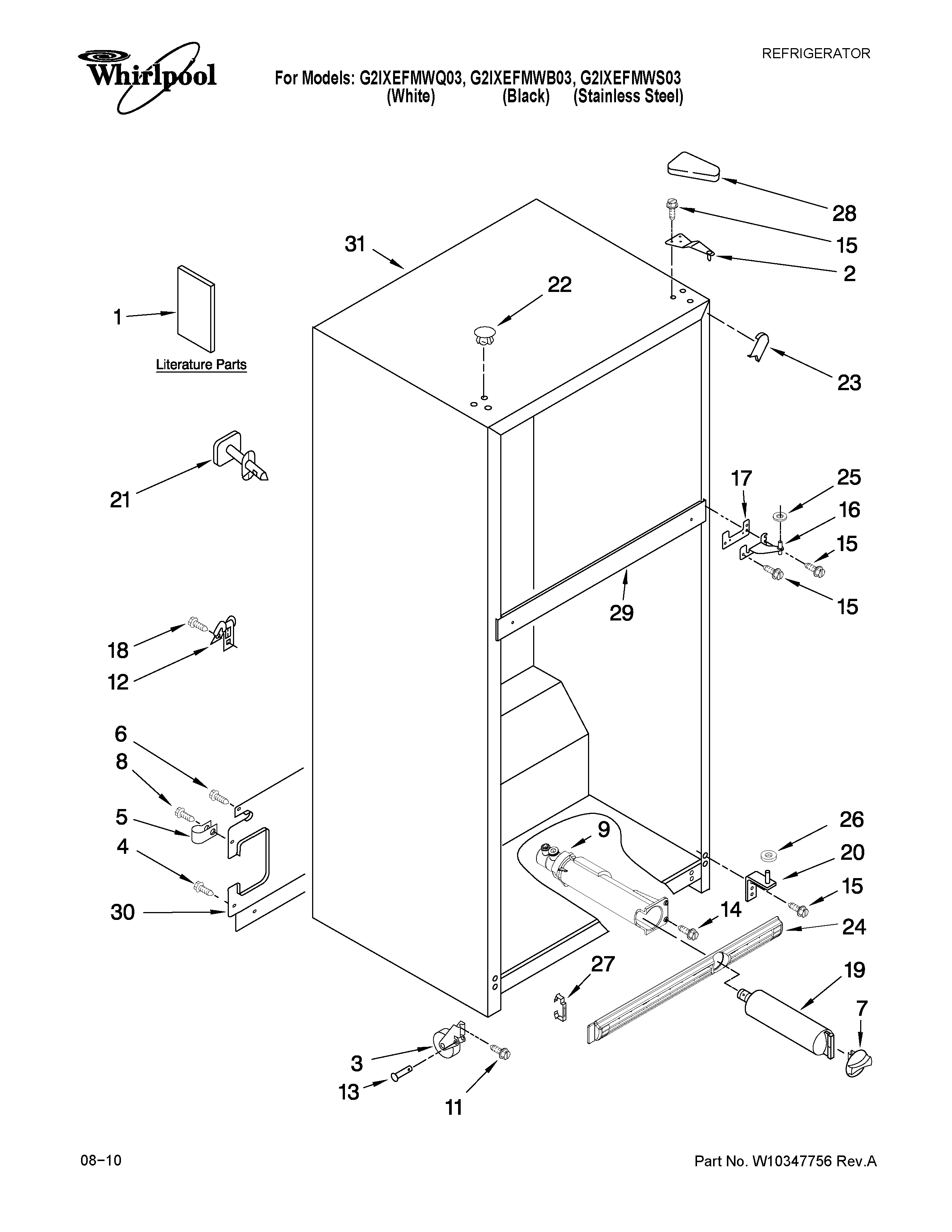Cabinet parts