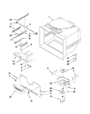 Freezer liner parts