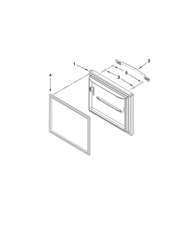 Freezer door parts