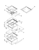 Refrigerator shelf parts
