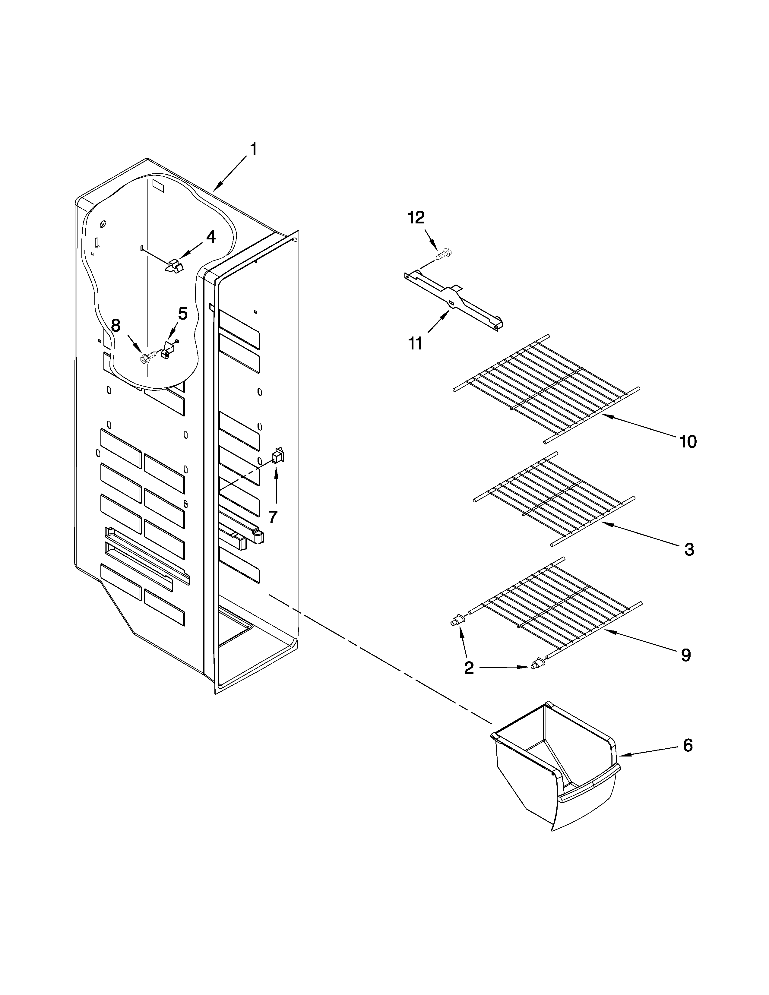 FREEZER LINER PARTS