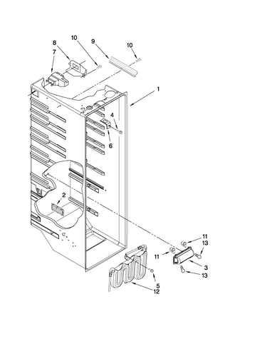Refrigerator liner parts