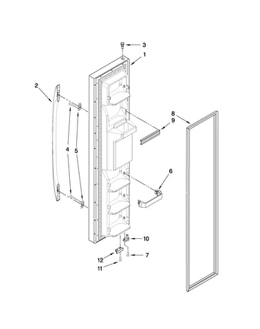 Freezer door parts