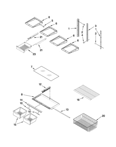 Shelf parts