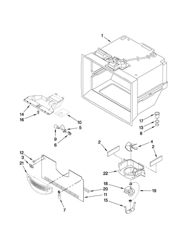 Freezer liner parts