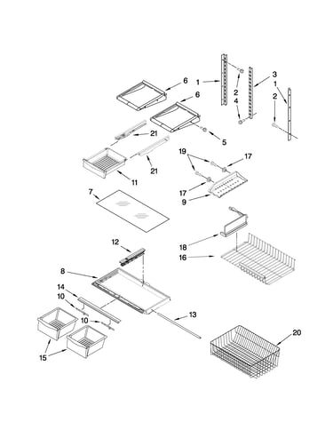 Shelf parts