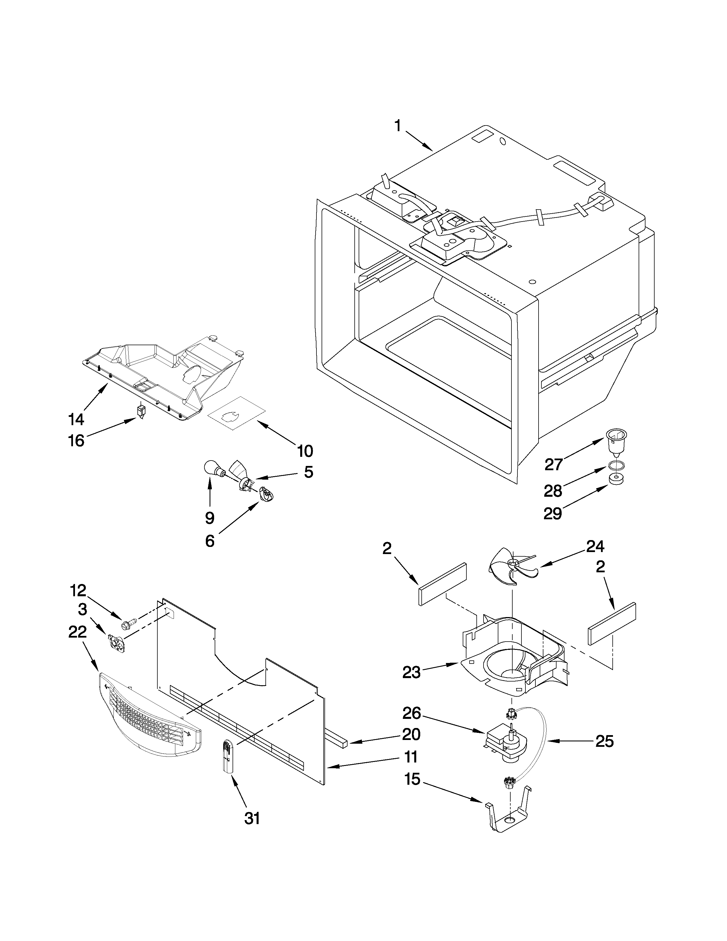 FREEZER LINER PARTS