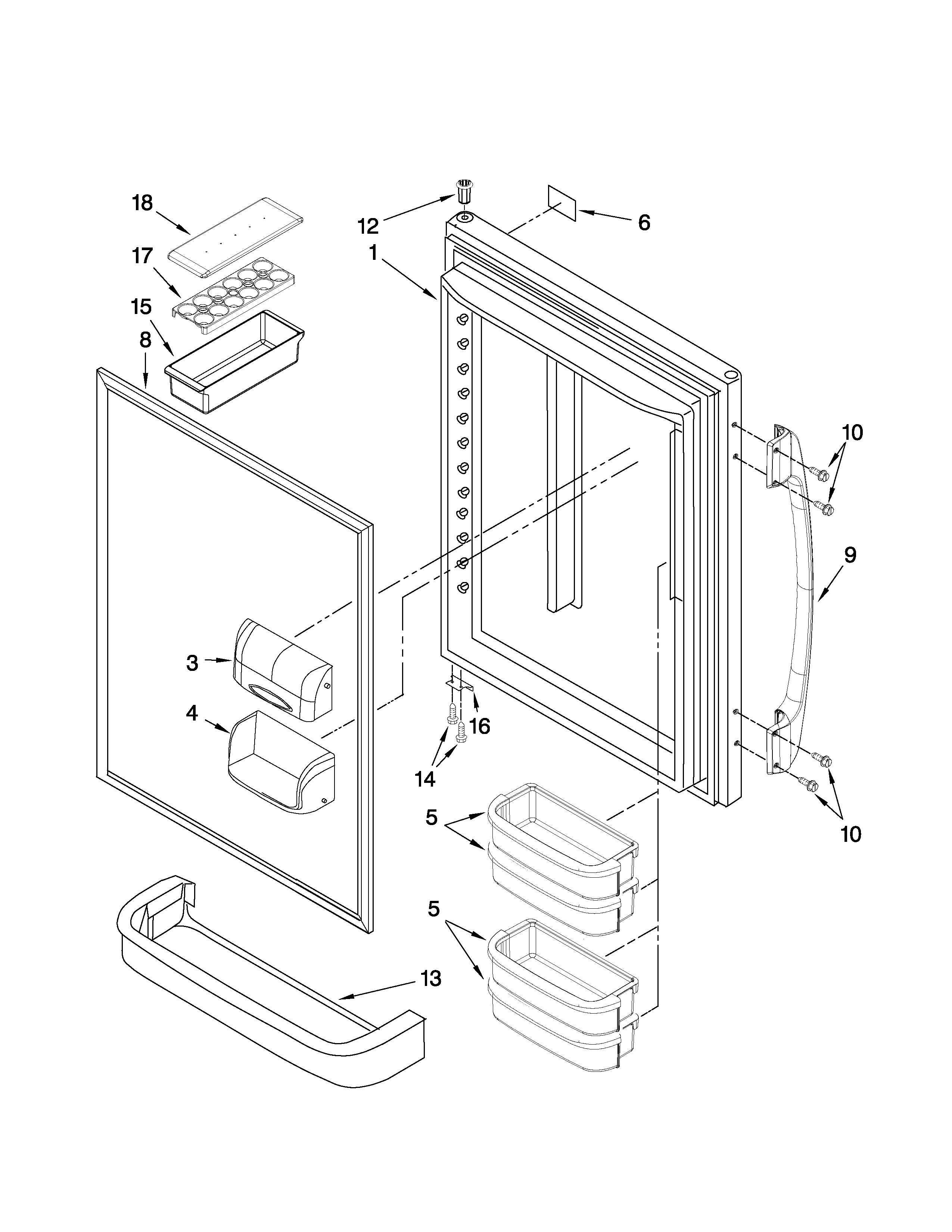 REFRIGERATOR DOOR PARTS