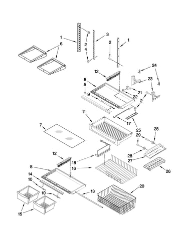 Shelf parts