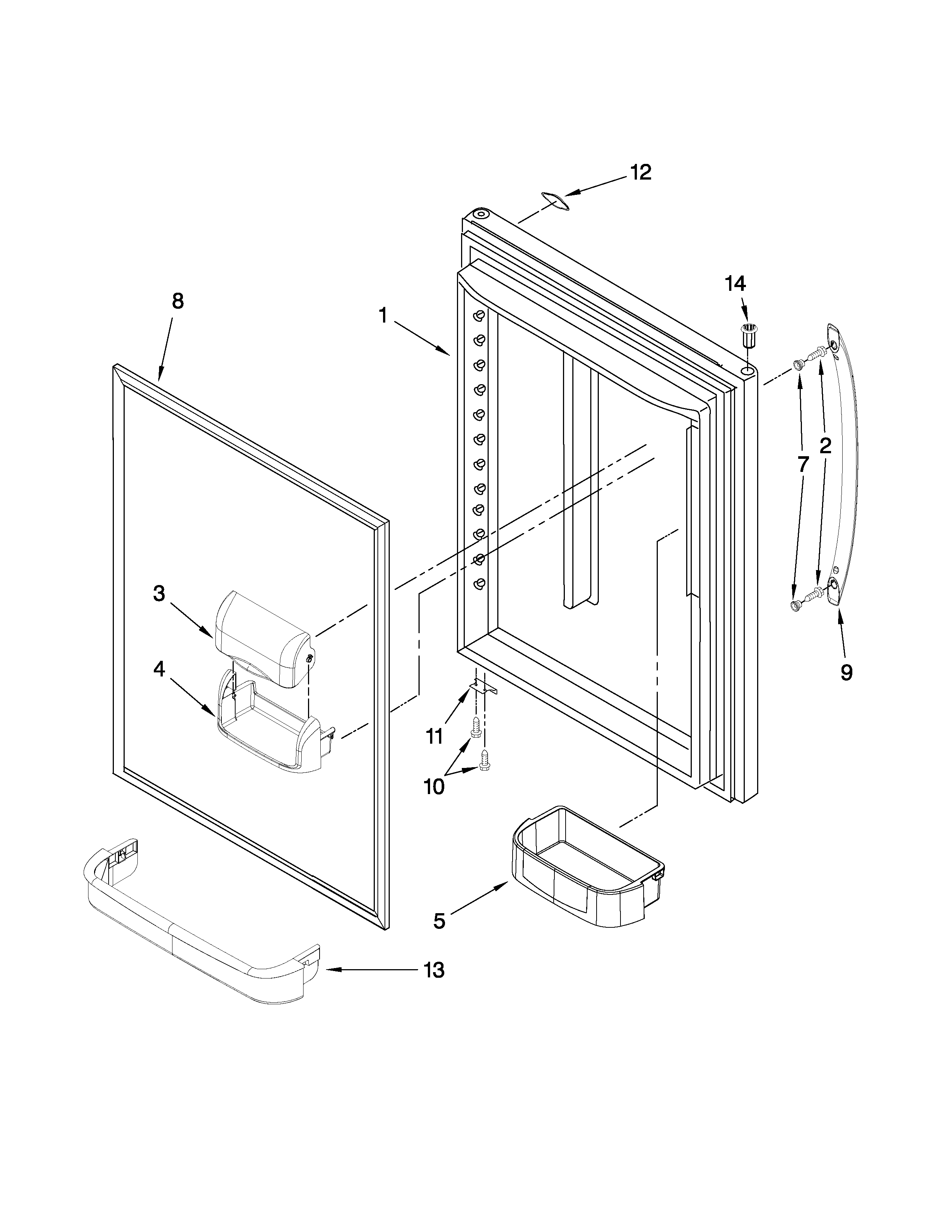 REFRIGERATOR DOOR PARTS